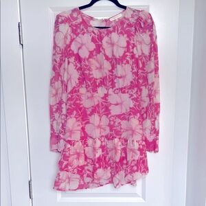 LoveShackFancy Pink Floral Dress